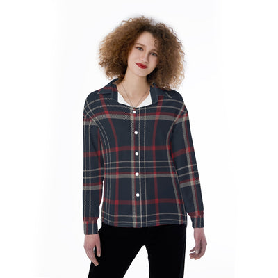women huskies plaid football fashion top