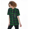 Notre Dame Fighting Irish Green Navy Gold Plaid Womens Short Sleeve Shirt With Pocket 8 green navy gold plaid women fashion apparel