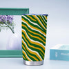 Lavender Green Bay football yellow green zebra Tumbler 20oz