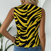 Black Pittsburgh Football Yellow Black Zebra Women's Formal Vest|245GSM