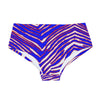 White Smoke All-Over Print Men's Triangle Swim Trunks – Red Blue White Zebra Game Day Style