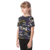 baltimore-ravens-kids-t-shirt purple black football outfit fabric close-up