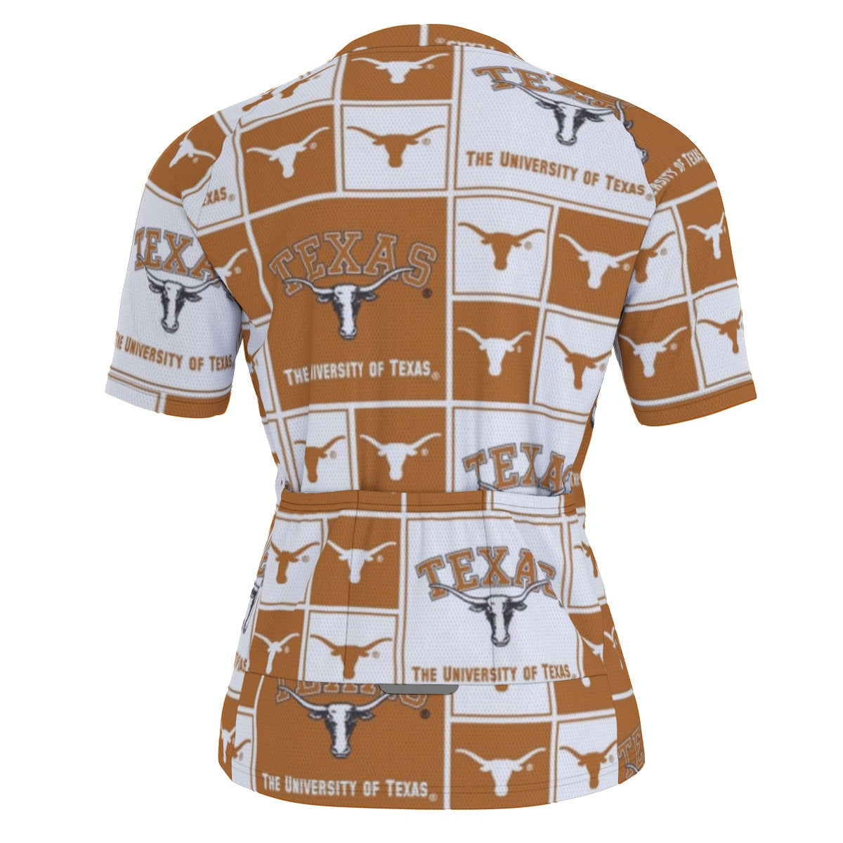 White Smoke Texas at Austin - Longhorns Raglan Men's Cycling Jersey