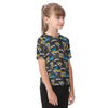 jacksonville-jaguars-kids-t-shirt teal black football fabric breathable detail