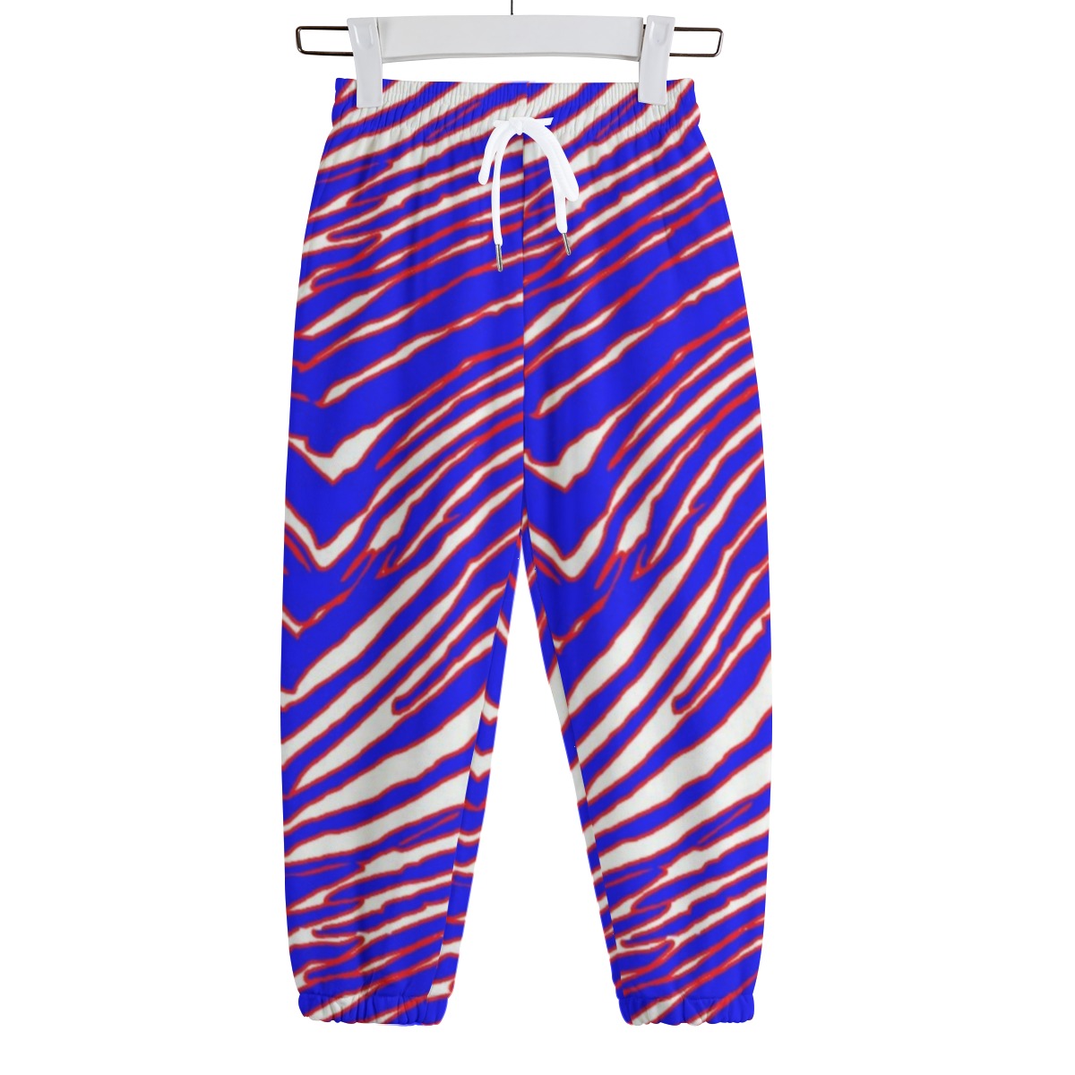 Buffalo Football Kid's Sweatpants | 310GSM Cotton – Red Blue White Zebra Game Day Style