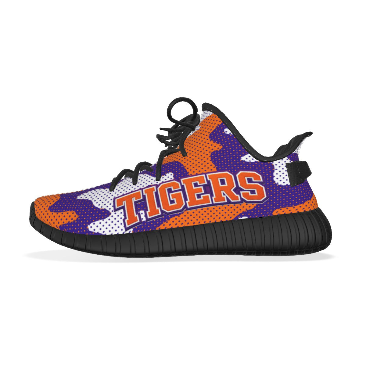 Clemson Tigers Purple Orange Knit Sneakers – Lightweight Athletic Game Day Shoes for Football Fans - ACC football apparel varsity sportswear product image 9.0