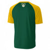 White Smoke Portland Basketball Graphic T-Shirt in Green and Yellow – Varsity Sports Streetwear Tee