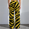Dark Gray Pittsburgh Football Yellow Black Zebra Women’s High-Stretch Casual Pants 290GSM – Game Day Streetwea
