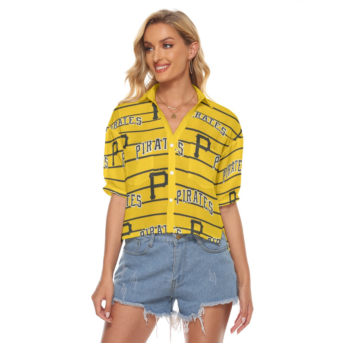Pittsburgh Pirates Women's V-neck Shirts pittsburgh pirates baseball fan apparel game day outfit