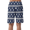 White Smoke Dallas Football Striped Men's Short Pants