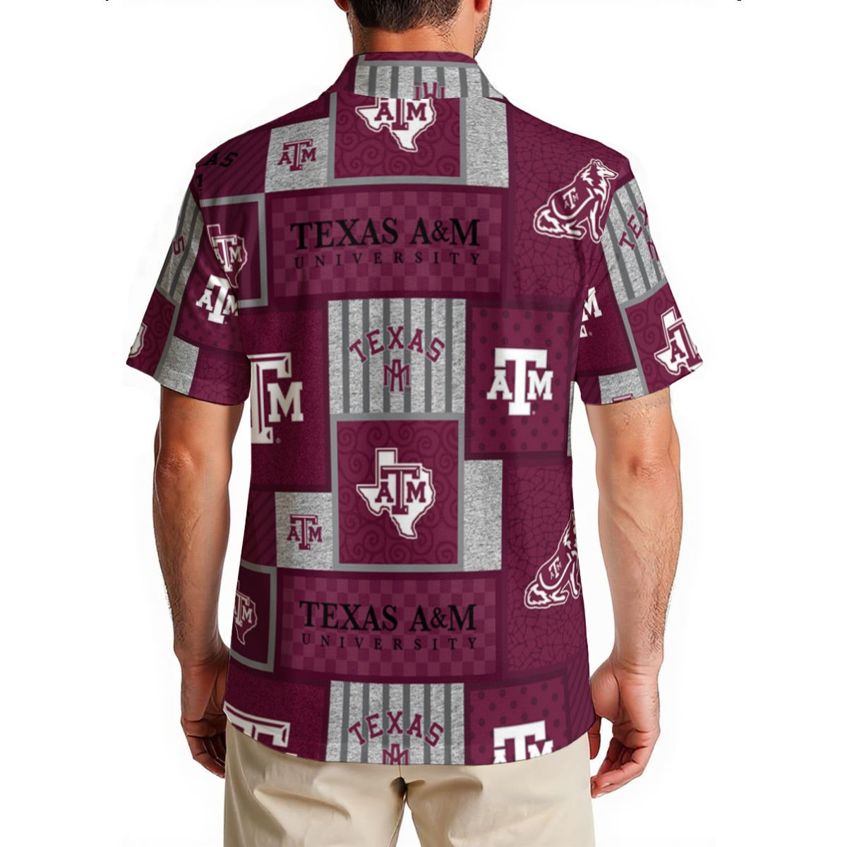 Texas A&M Aggies Men's Hawaiian Shirt|150GSM - Aggies fan gear varsity sportswear product image 2.0