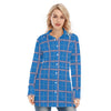 kansas jayhawks tartan plaid women shirt women tartan plaid game day fashion