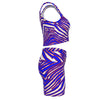 White Smoke All-Over Print Women's Yoga Set – Red Blue White Zebra Game Day Style