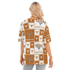Texas at Austin - Longhorns Women's Short Sleeves T-shirt With Hem Split White varsity sports apparel