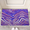 Buffalo football Door Mat | Rubber – Red Blue White Zebra Game Day Style – fan gear, lightweight game day shirt, image 1.0