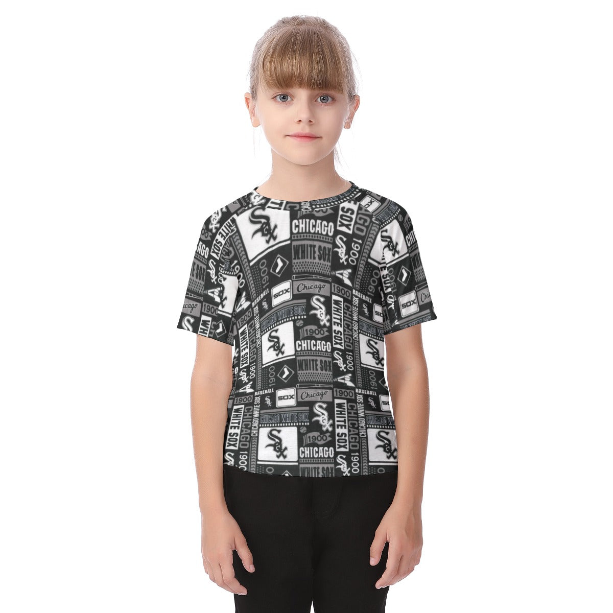 Chicago White Sox Kid's Raglan Sleeve T-shirt chicago white sox baseball fan apparel streetwear game day outfit
