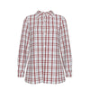 kansas jayhawks tartan plaid oversized button up women shirt indiana hoosiers tartan plaid oversized button up women shirt women's elastic-back shirt women tartan plaid game day fashion
