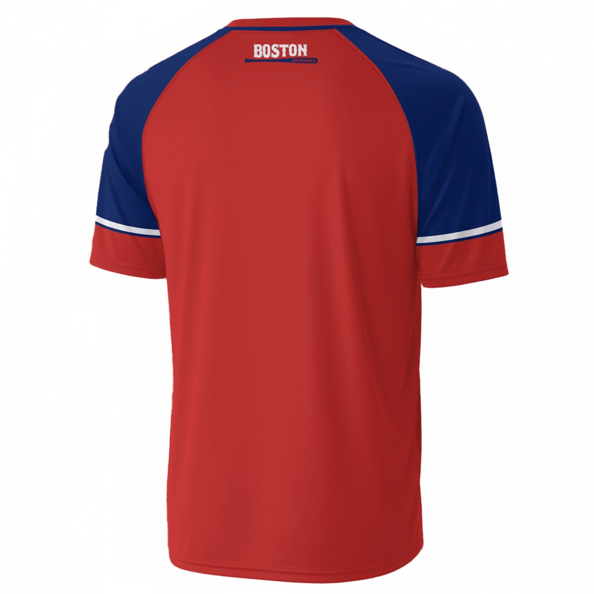 Boston Baseball Red T-Shirt – Red and Navy Raglan Sports Tee – Classic Game Day Shirt streetwear fashion product image 4