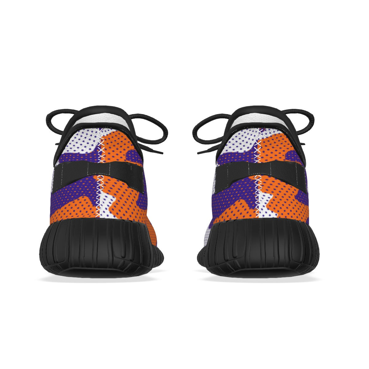Clemson Tigers Purple Orange Knit Sneakers – Lightweight Athletic Game Day Shoes for Football Fans - ACC football apparel varsity sportswear product image 10.0