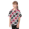 Georgia Bulldogs Kid's Hawaiian Vacation Shirt White varsity sports apparel