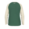 Dark Slate Gray San Antonio Texas Forest Green and Cream Long Sleeve Shirt Men Vintage Varsity Raglan Tee
