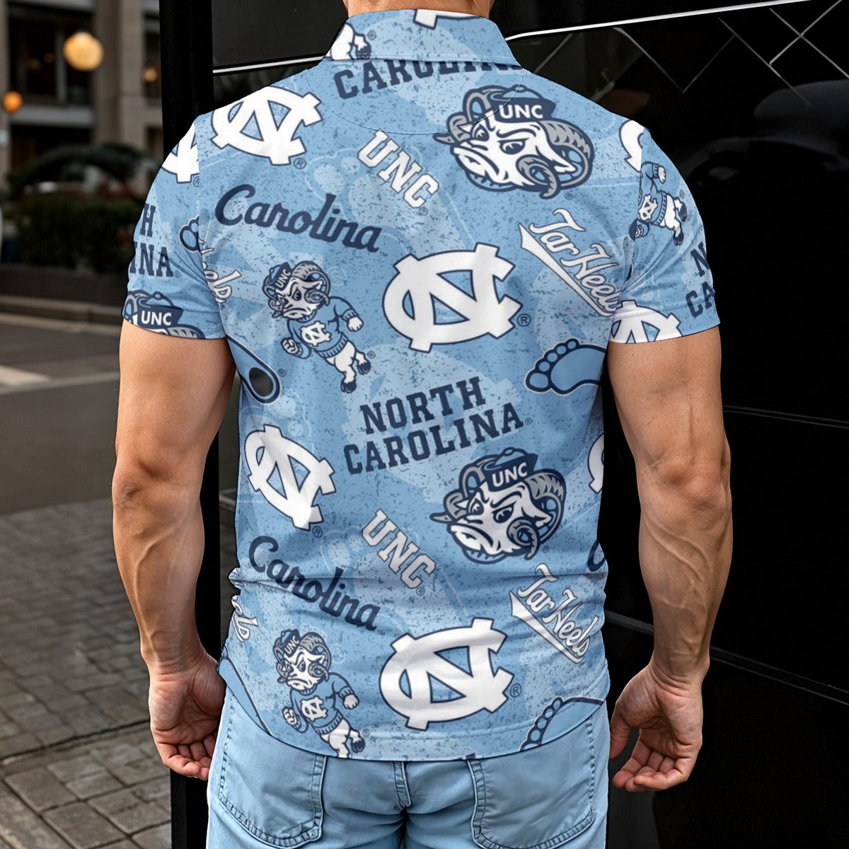 North Carolina Chapel Hill Tar Heels Men's Polo Shirt - ACC football apparel varsity sportswear product image 2.0