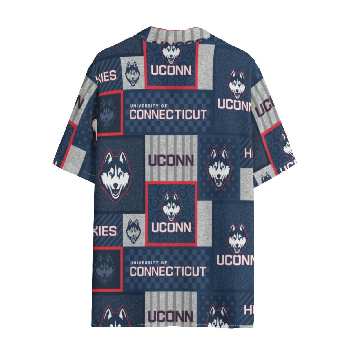 Connecticut Huskies Women's Hawaii Shirt | 120GSM White game day varsity apparel