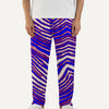 Buffalo Zebra Football Men’s Pajama Pants – Retro Game Day Loungewear Comfort – sportswear style, casual fan outfit, image 1.0