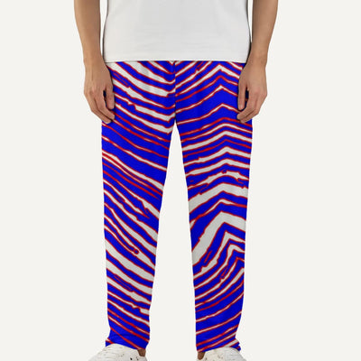 Buffalo Zebra Football Men’s Pajama Pants – Retro Game Day Loungewear Comfort – sportswear style, casual fan outfit, image 1.0