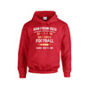 White Smoke San Francisco Football Hoodie – Bay Area Game Day Pullover Sweatshirt