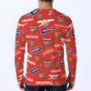 Arsenal FC  Men's  Long-Sleeve Henley Shirt