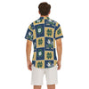 Notre Dame Fighting Irish Men's Deep V-neck Short Sleeve T-shirt White varsity sports apparel