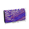 White Smoke Foldable Wallet – Red Blue White Zebra Game Day Style