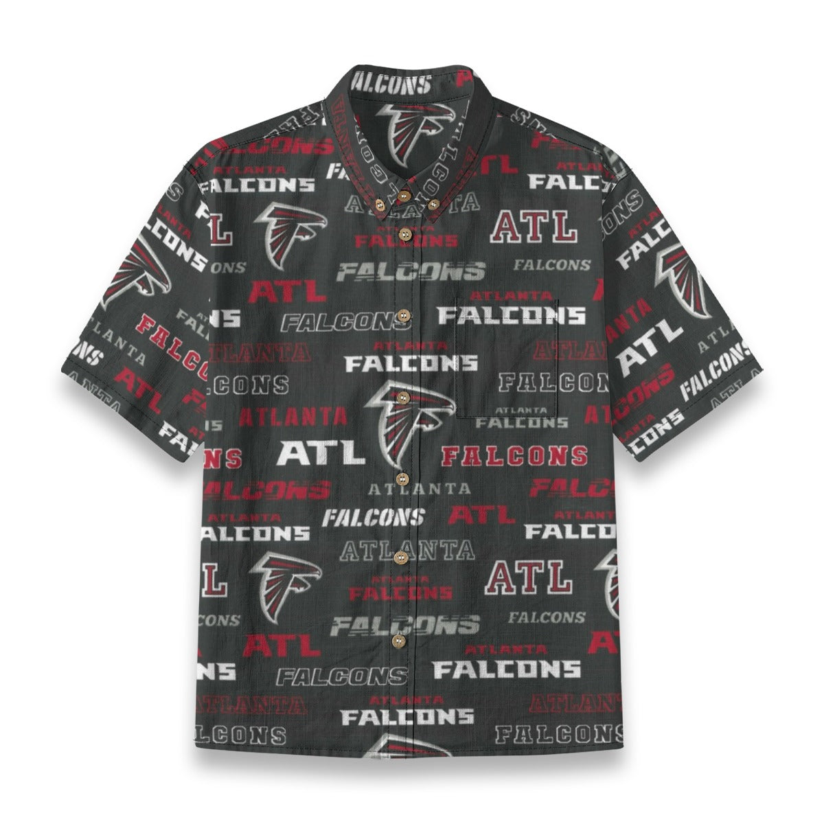 Atlanta Falcons Children's Shirt With Pocket | 125GSM Cotton red black football outfit back view