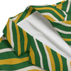 White Smoke Green Bay Football Yellow Green Zebra Men’s Flat Lapel Collar Blazer – Game Day Streetwear