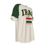 Iraq Soccer T-Shirt Beige Green – Iraq Football Shirt Lions of Mesopotamia Fan Tee