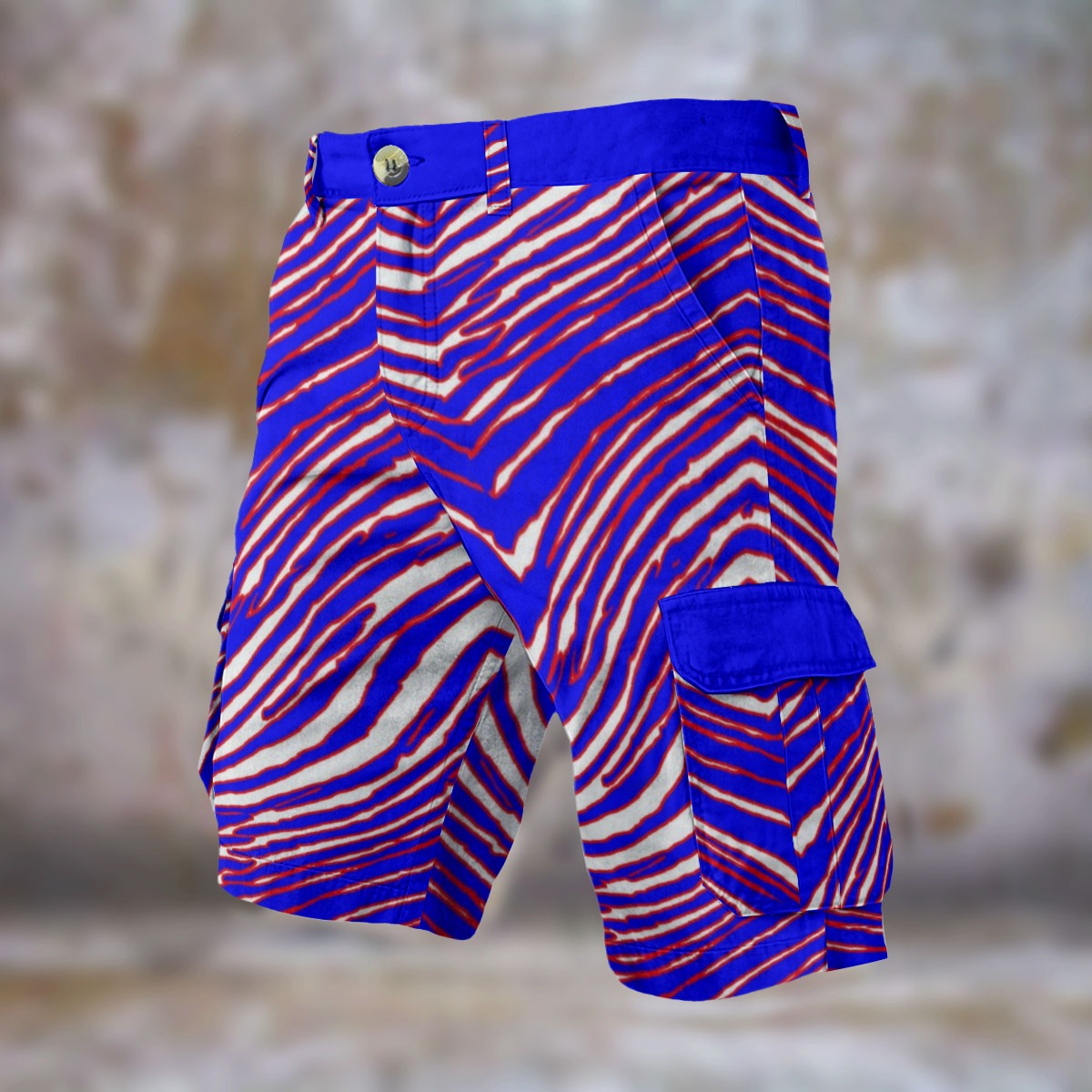 Buffalo Zebra Football Men’s Cargo Shorts – Utility Game Day Streetwear