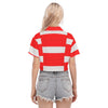 Austria flag football fans  Women's Cropped Shirt