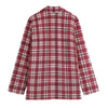 alabama crimson tide tartan plaid crimson white women's leisure blazer crimson white tartan plaid game day fashion