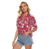 Wisconsin Madison Badgers Women's V-neck Shirts - Badgers football tee varsity sportswear product image 3.0