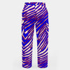 Lavender Blush Buffalo Zebra Football Men’s Cargo Pants – Utility Game Day Streetwear