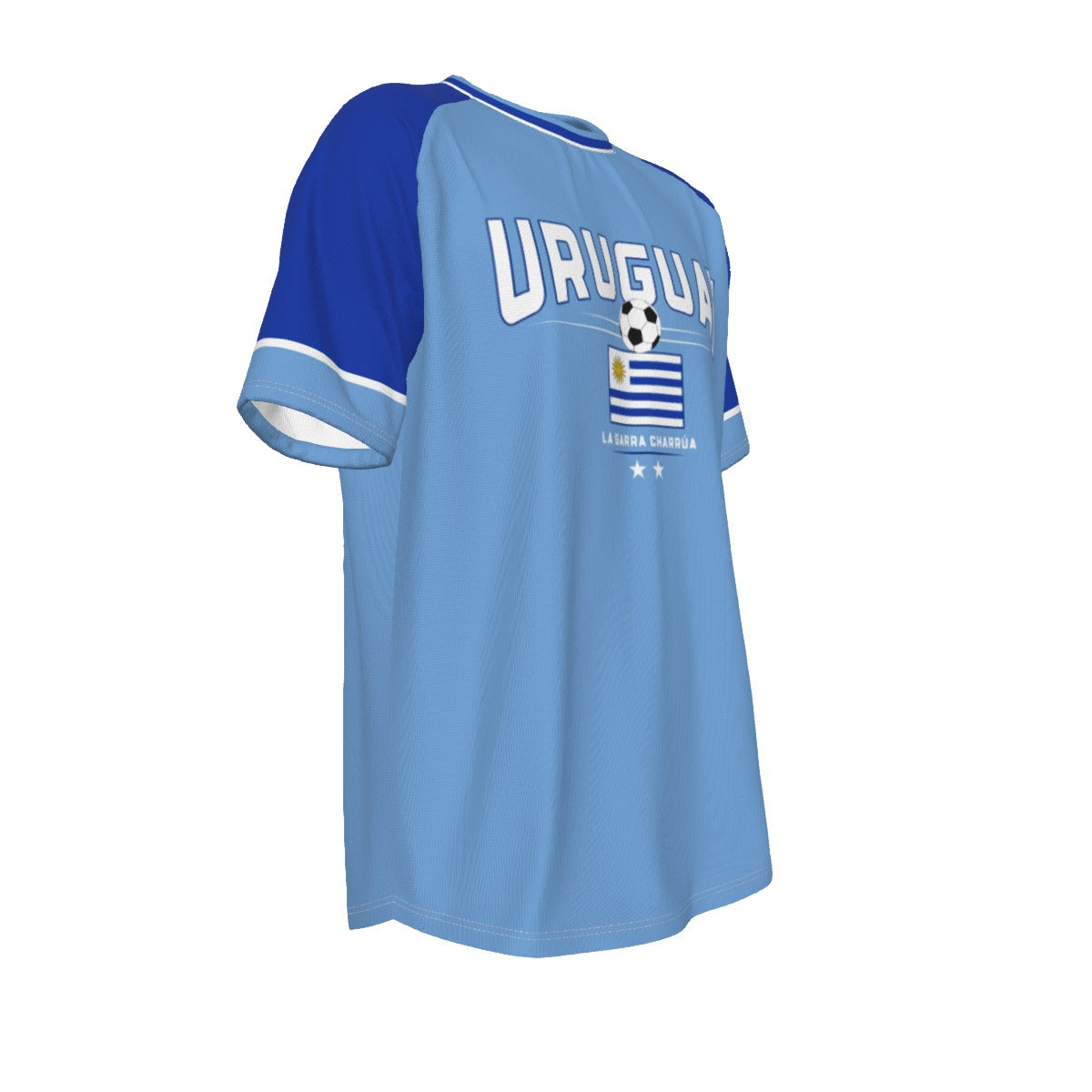 White Smoke Uruguay Soccer Vintage T-Shirt – Retro Uruguay Football Team Fan Tee | Classic Sky Blue Uruguay Football Shirt