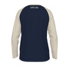 Dark Slate Gray Dallas Long Sleeve Raglan Shirt – Vintage Baseball Varsity Athletic Style Tee