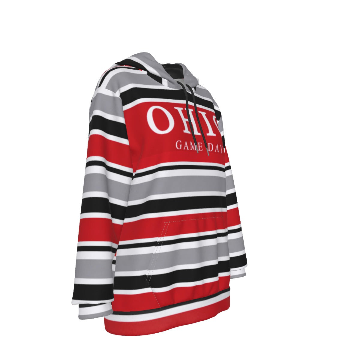 Ohio State Women's Heavy Fleece Hoodie White game day varsity apparel