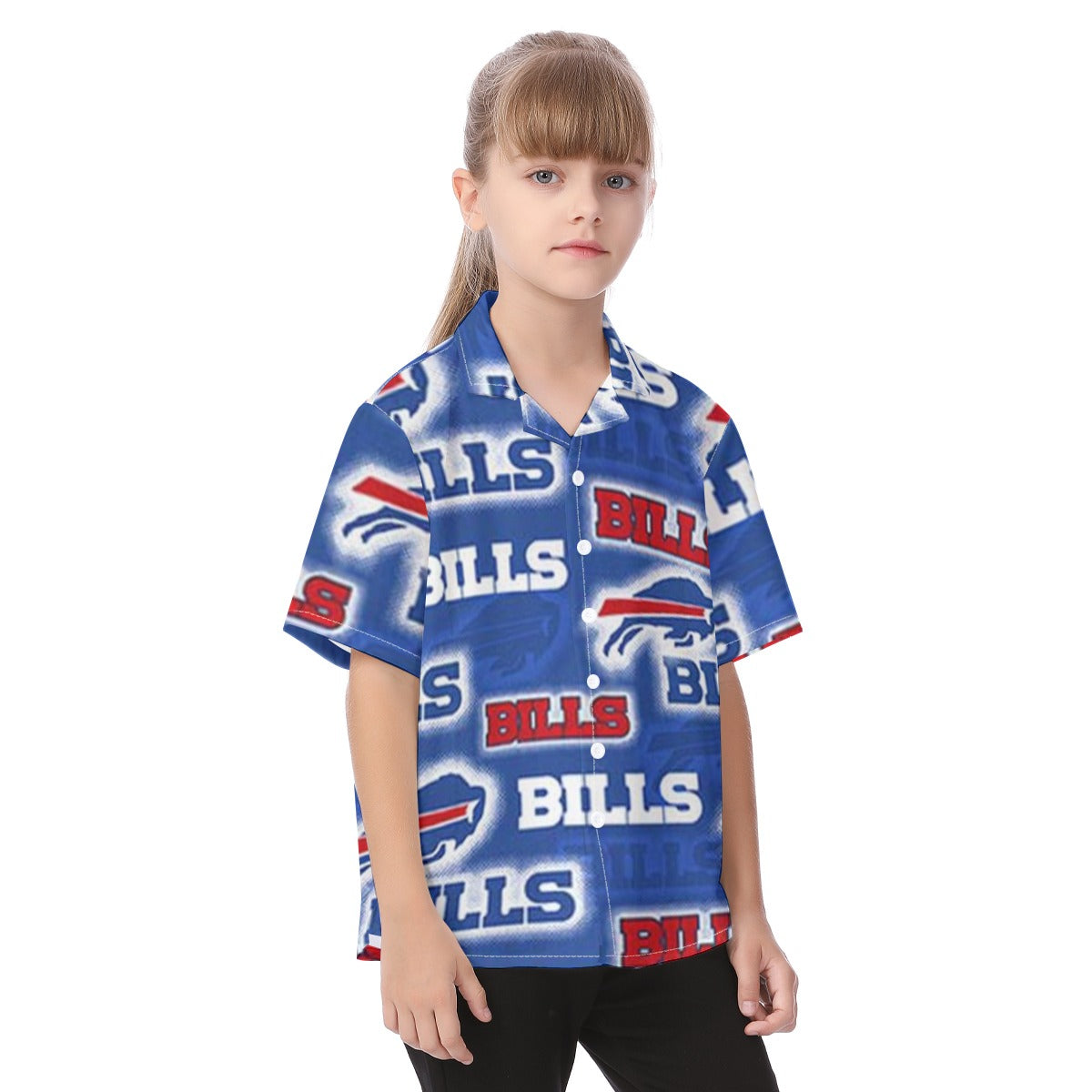 Buffalo Bills  Kid's Hawaiian Vacation Shirt streetwear fashion product image 2