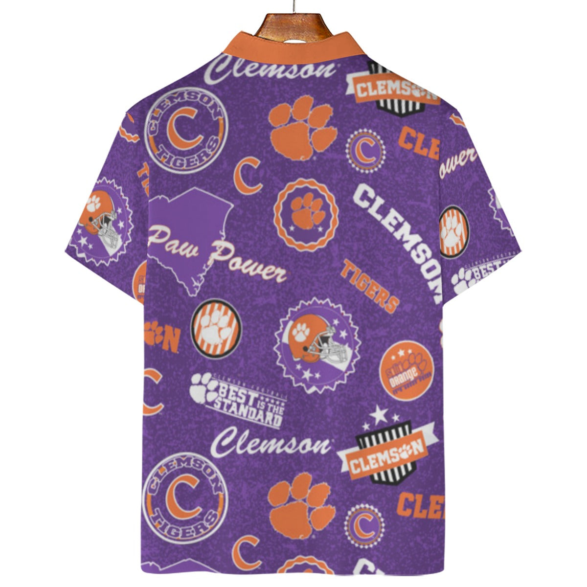 Clemson Tigers Men's Polo Shirt | 180GSM - ACC football apparel varsity sportswear product image 2.0