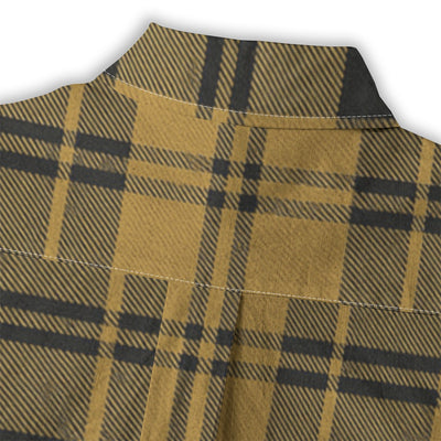 colorado buffaloes tartan plaid black gold  women tartan plaid game day shirt