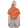 cincinnati-bengals-womens-cropped-shirt black orange football close-up design