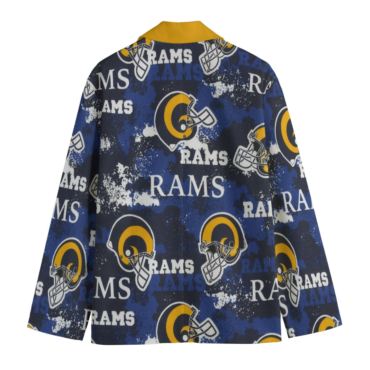 Los Angeles Football Blazer Men Blue Yellow Game Day Jacket Stylish Streetwear streetwear fashion product image 4