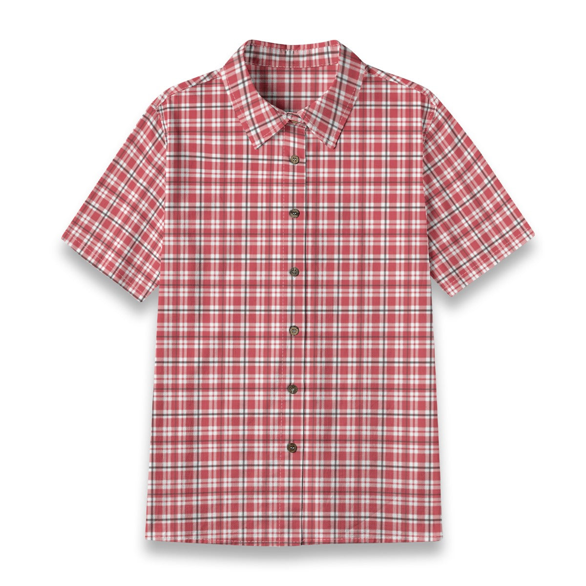 cincinnati bearcats tartan plaid oversized button up women shirt women's shirt | 125gsm cotton women tartan plaid fashion